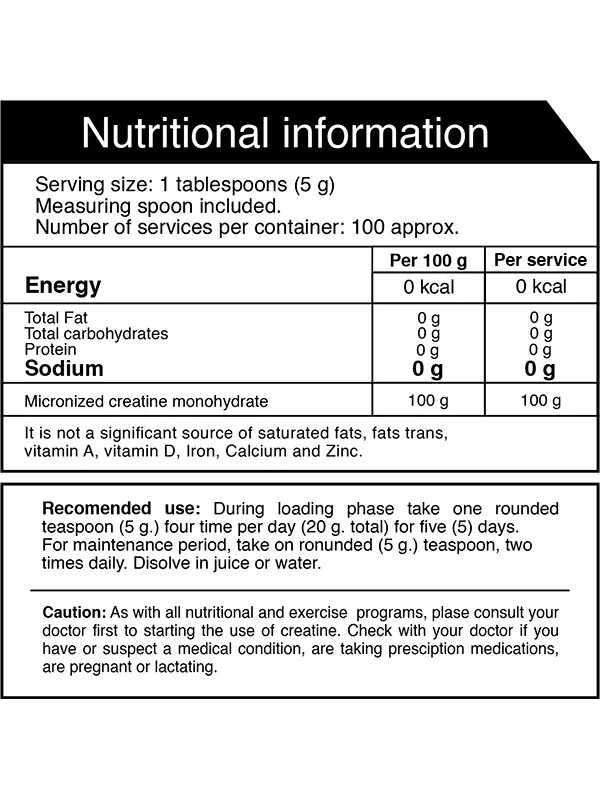 CREATINA IRON NUTRICION 100 srv